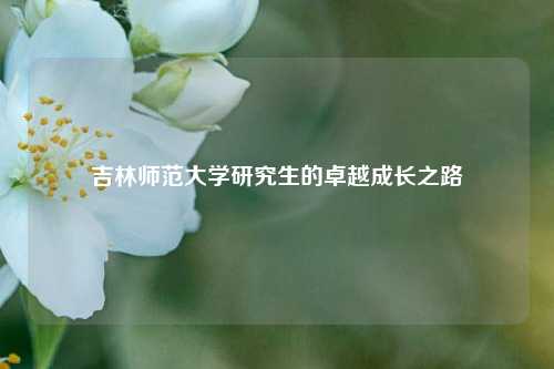 吉林师范大学研究生的卓越成长之路